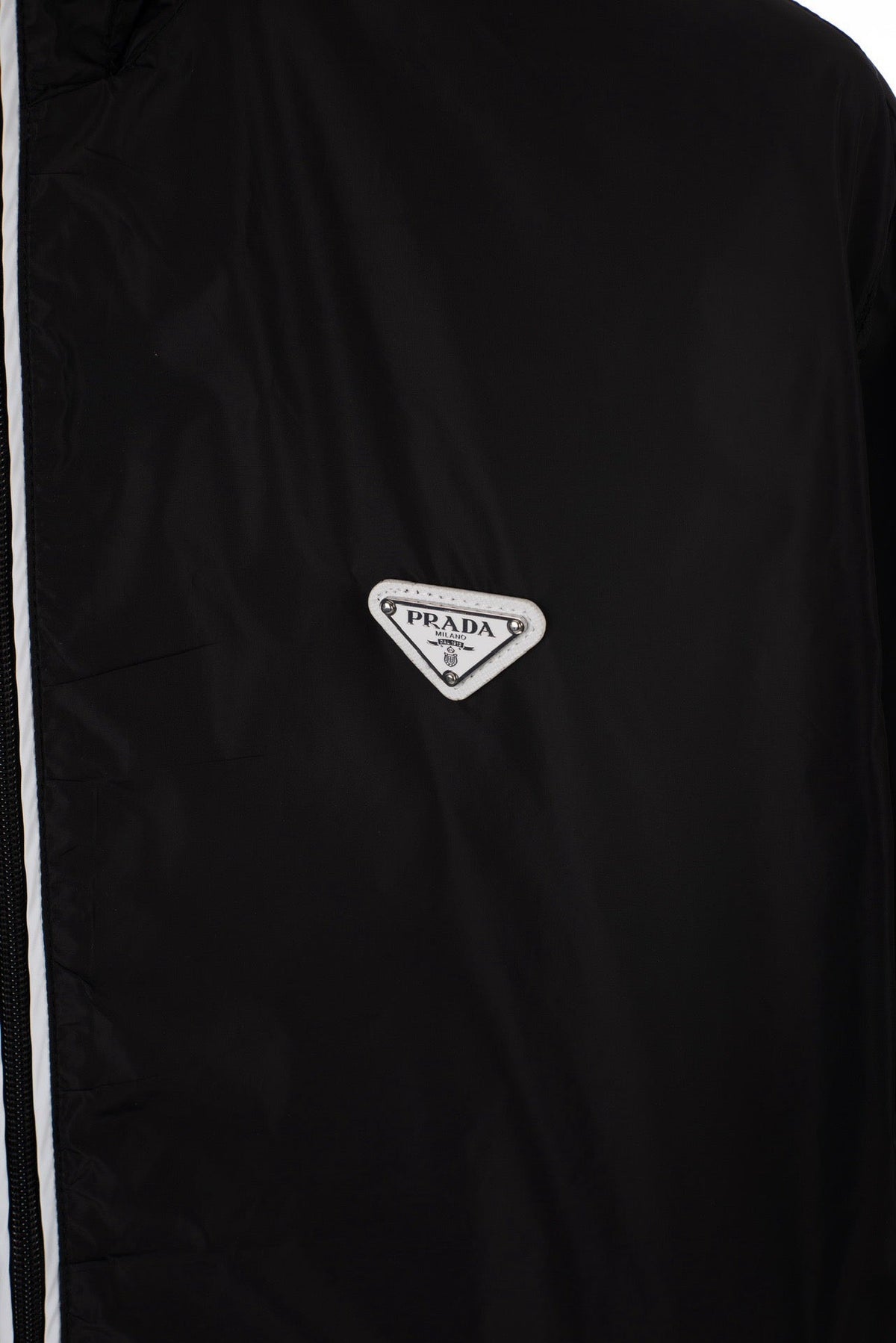 Black Nylon Logo Blouson - Men's