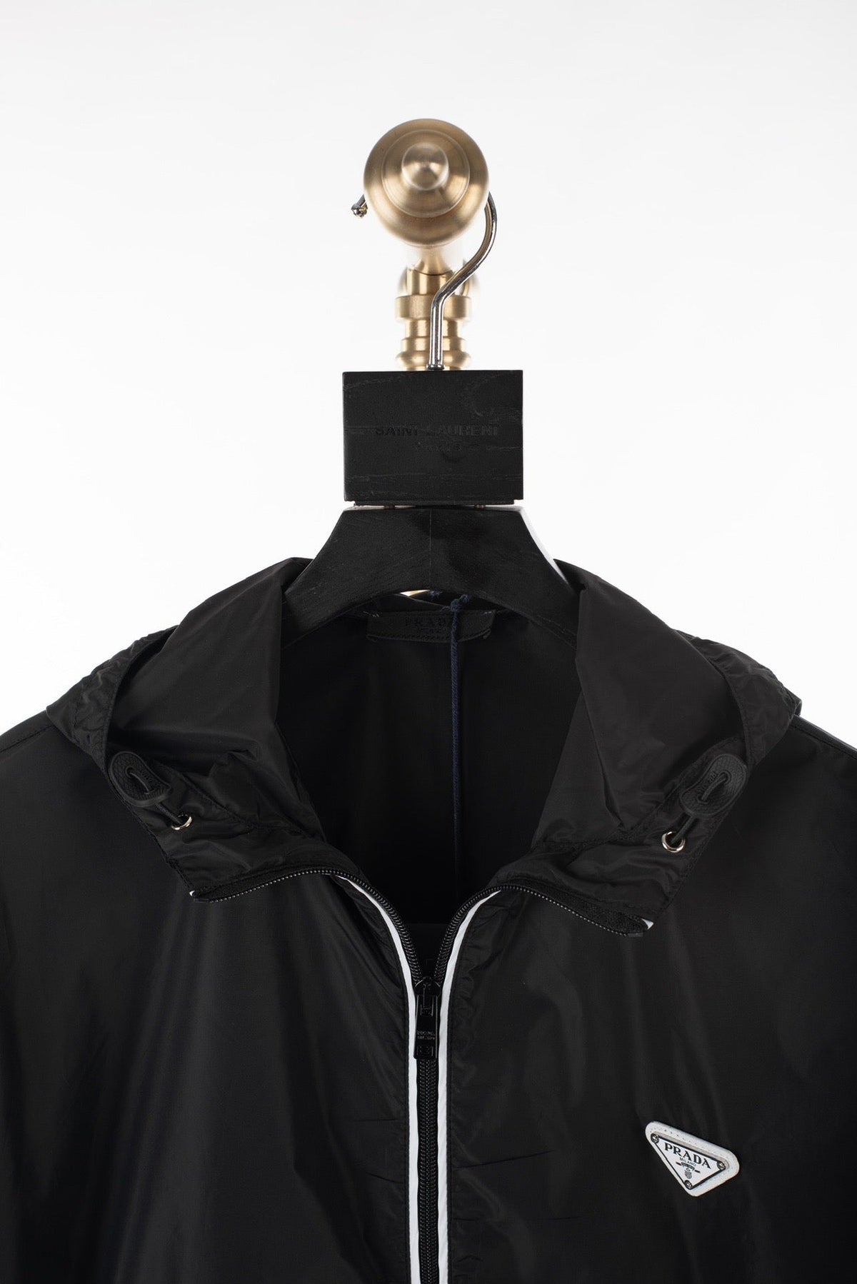 Black Nylon Logo Blouson - Men's