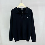 Grey Knit Plain Long-Sleeve - Men's