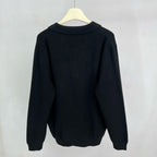 Grey Knit Plain Long-Sleeve - Men's