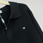 Grey Knit Plain Long-Sleeve - Men's