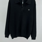 Grey Knit Plain Long-Sleeve - Men's