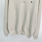 Grey Knit Plain Long-Sleeve - Men's