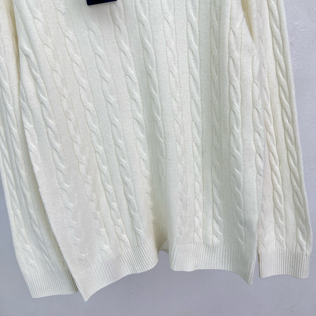 White and Grey Sweater - Men's