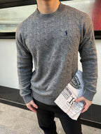 White and Grey Sweater - Men's