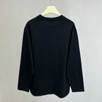 Red Cotton Chest Logo Long-Sleeve - Men's