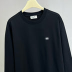 Red Cotton Chest Logo Long-Sleeve - Men's