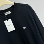 Red Cotton Chest Logo Long-Sleeve - Men's