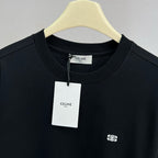 Red Cotton Chest Logo Long-Sleeve - Men's