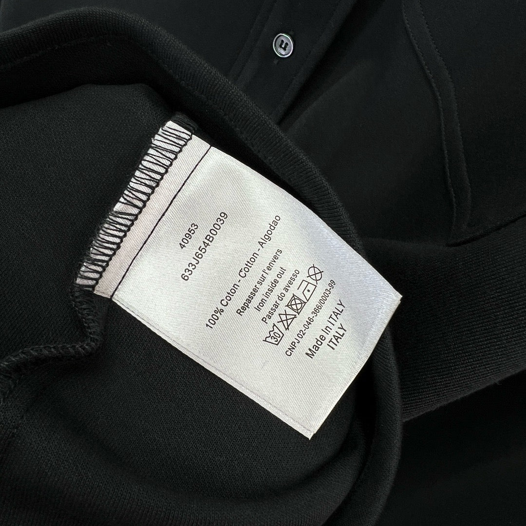 Black Cotton Flap Pocket Overshirt - Men's