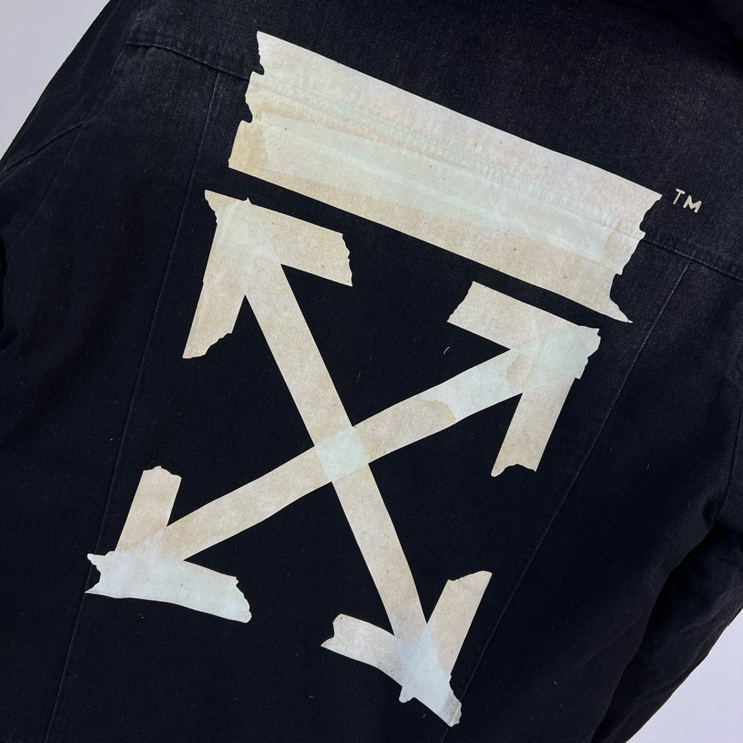 Blue Denim Washed Hooded - Men's