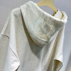 Cream Cotton Plain Zip-Through - Men's