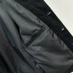 Black Cotton Plain Trucker - Men's