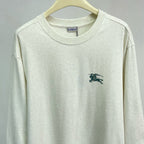 Cream Cotton Embroidered Long-Sleeve - Men's