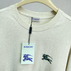 Cream Cotton Embroidered Long-Sleeve - Men's