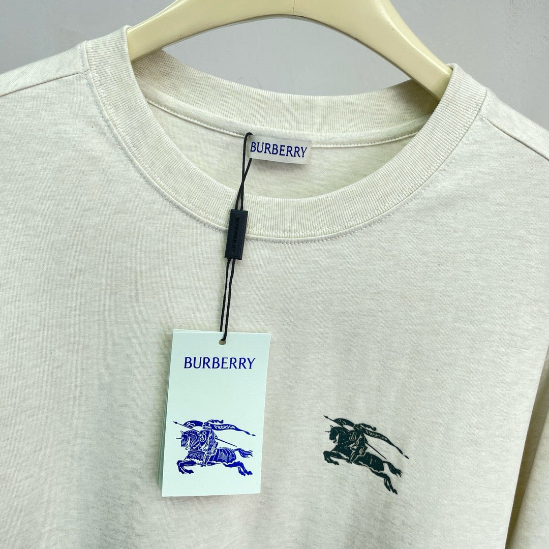 Cream Cotton Embroidered Long-Sleeve - Men's