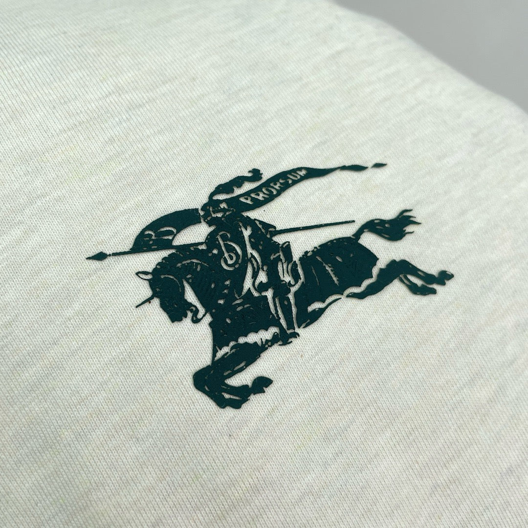 Cream Cotton Embroidered Long-Sleeve - Men's