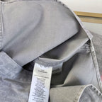 Grey Cotton Striped Long-Sleeve - Men's