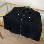 Black Denim Plain Trucker - Men's