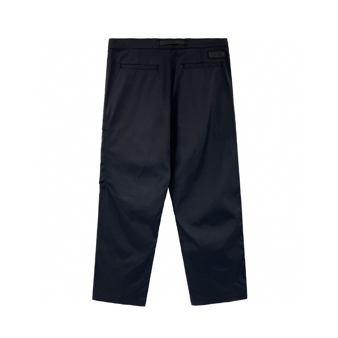 Khaki Cotton Plain Cargo - Men's