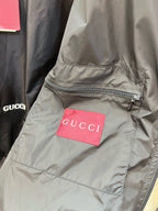 Black Nylon Quilted Hooded - Men's