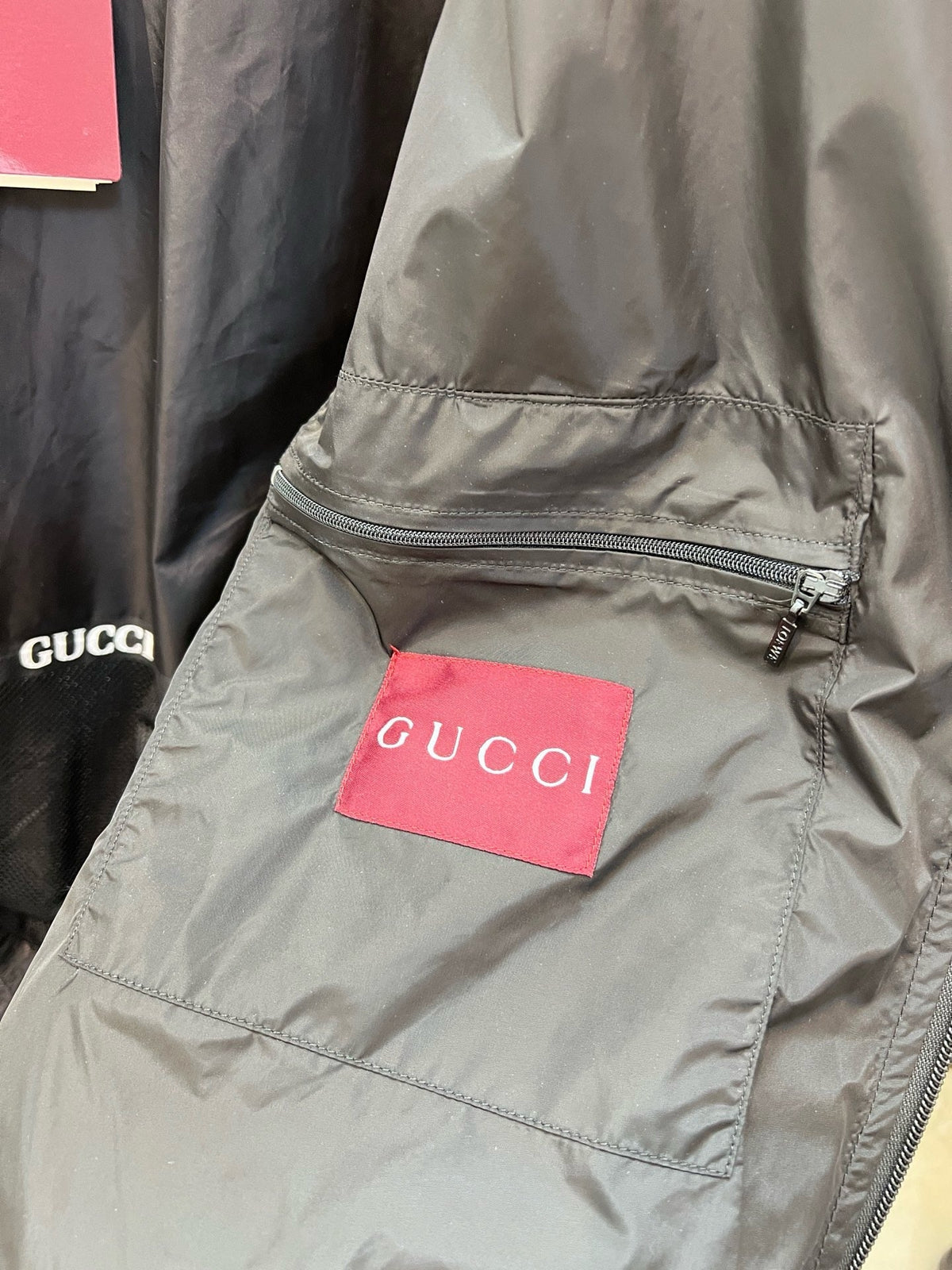 Black Nylon Quilted Hooded - Men's