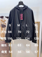 Black Nylon Quilted Hooded - Men's