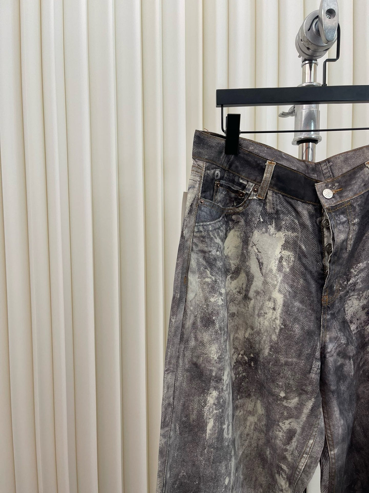 Brown Denim Mud Wash Wide-Leg - Men's