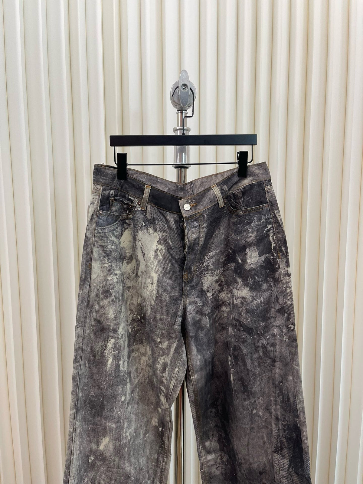 Brown Denim Mud Wash Wide-Leg - Men's