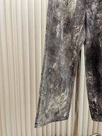 Brown Denim Mud Wash Wide-Leg - Men's