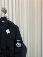 Navy Nylon Patch Parka - Men's