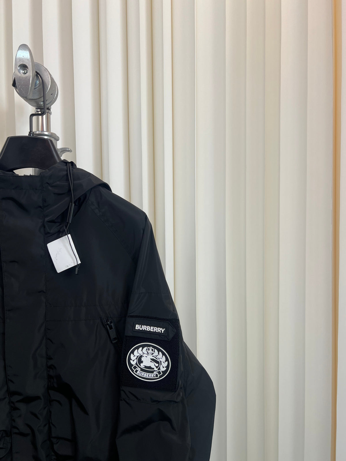 Navy Nylon Patch Parka - Men's
