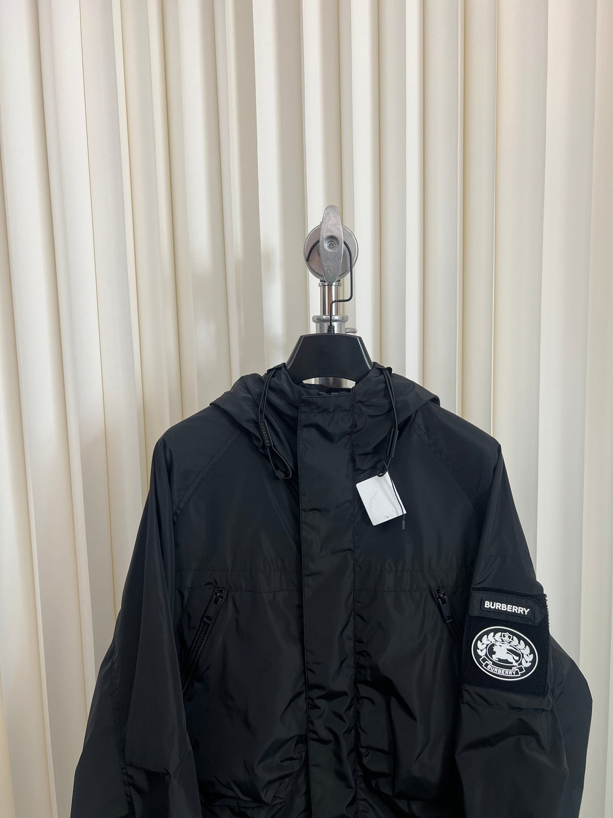 Navy Nylon Patch Parka - Men's