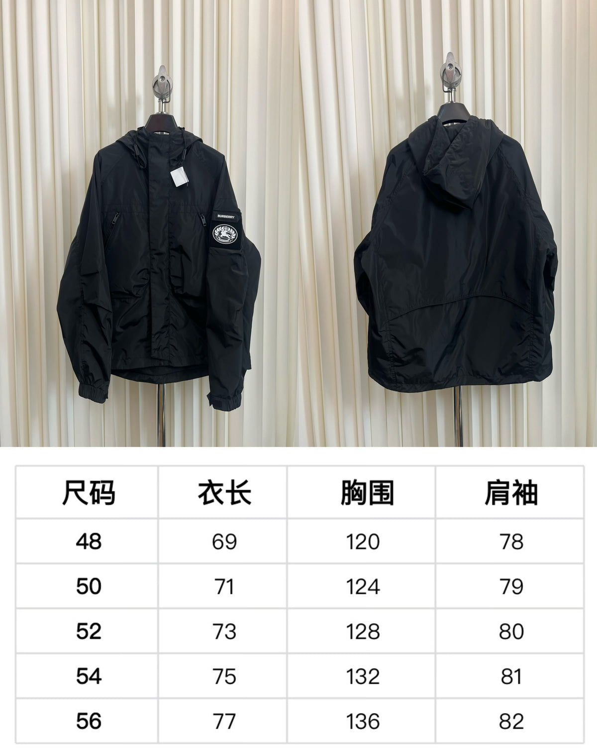 Navy Nylon Patch Parka - Men's