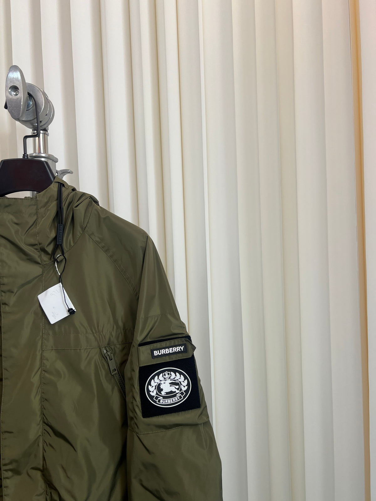 Navy Nylon Patch Parka - Men's
