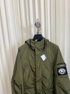 Navy Nylon Patch Parka - Men's