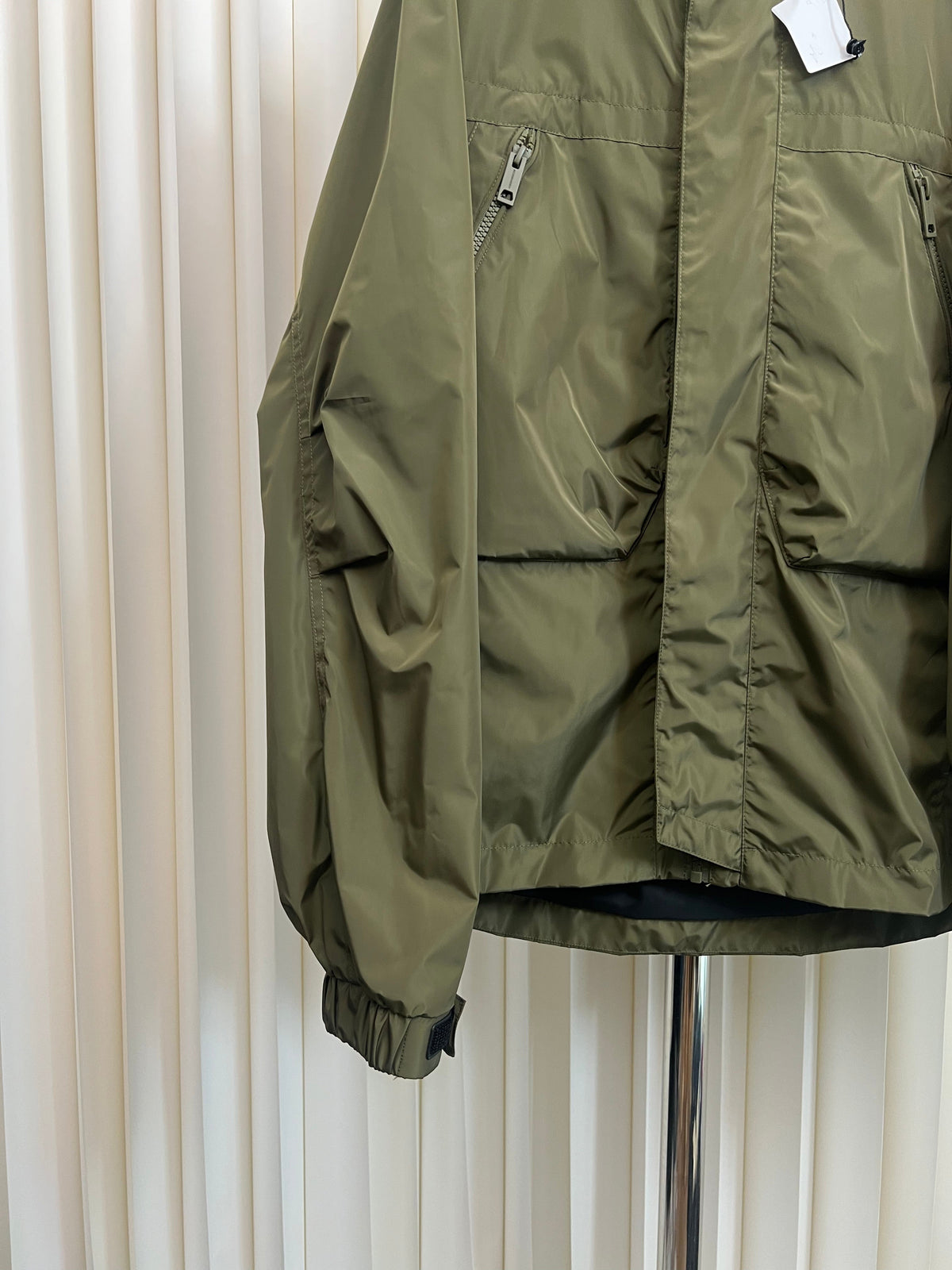 Navy Nylon Patch Parka - Men's