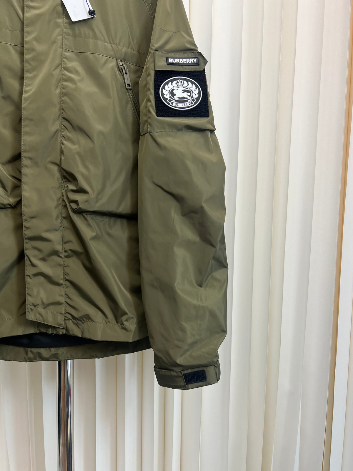 Navy Nylon Patch Parka - Men's