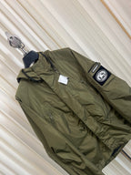 Navy Nylon Patch Parka - Men's