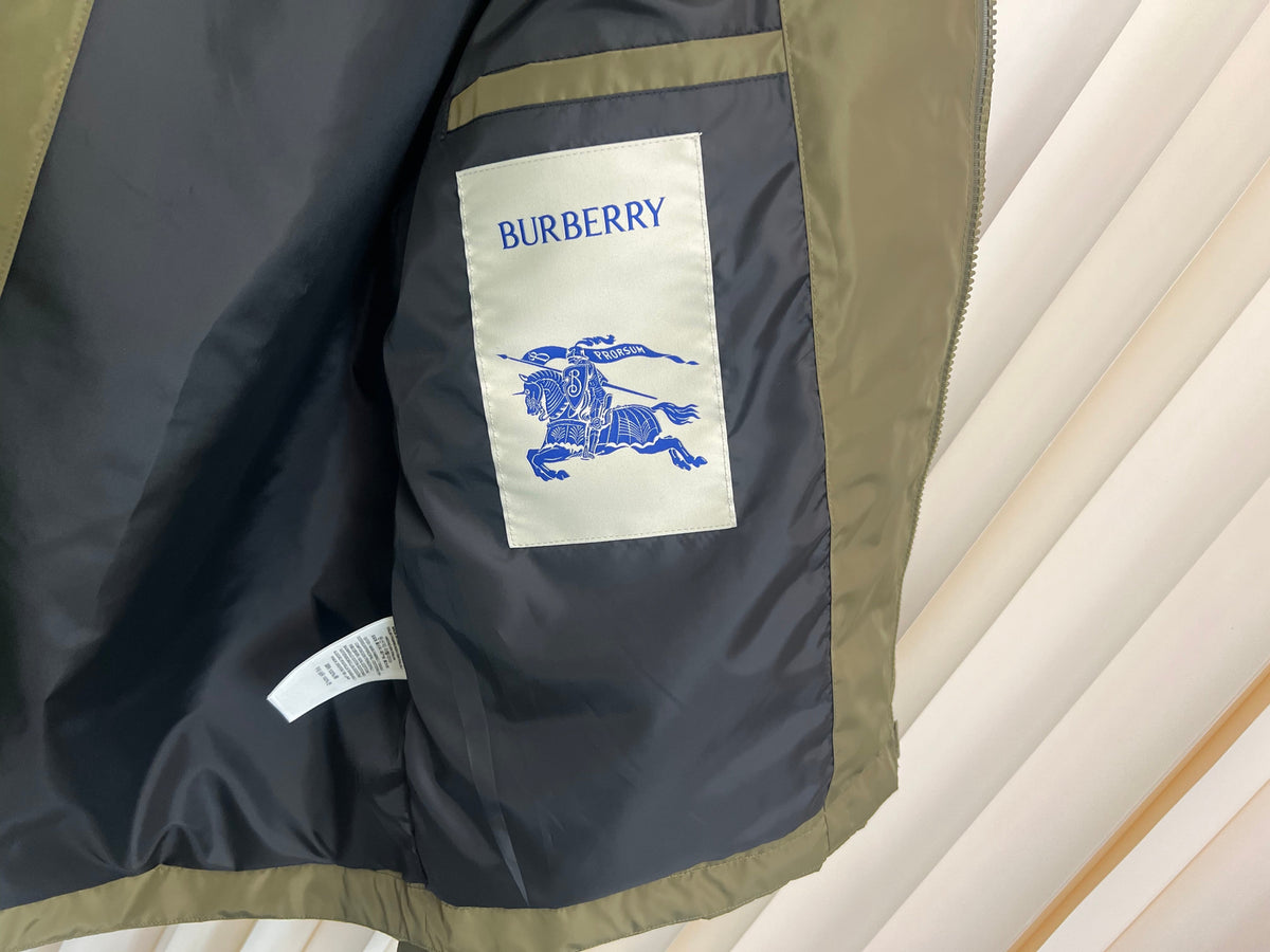 Navy Nylon Patch Parka - Men's