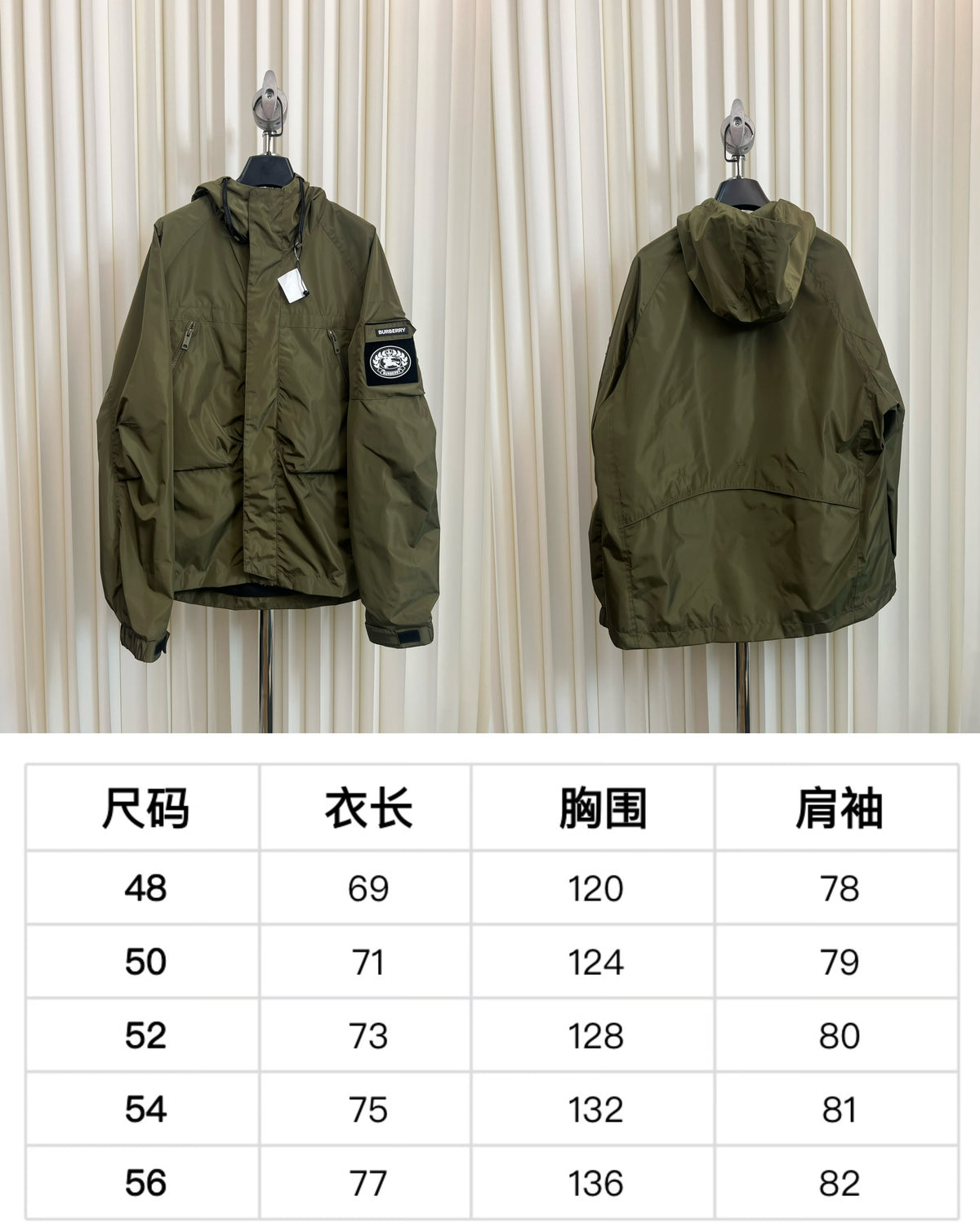 Navy Nylon Patch Parka - Men's