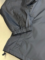 Black Nylon Print Zip-Through - Men's