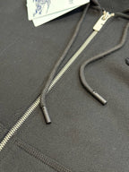 Navy Cotton Plain Zip-Through - Men's