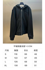 Navy Cotton Plain Zip-Through - Men's