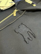 Navy Cotton Plain Zip-Through - Men's