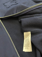 Navy Cotton Plain Zip-Through - Men's