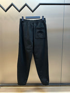 Navy Cotton Drawstring Joggers - Men's