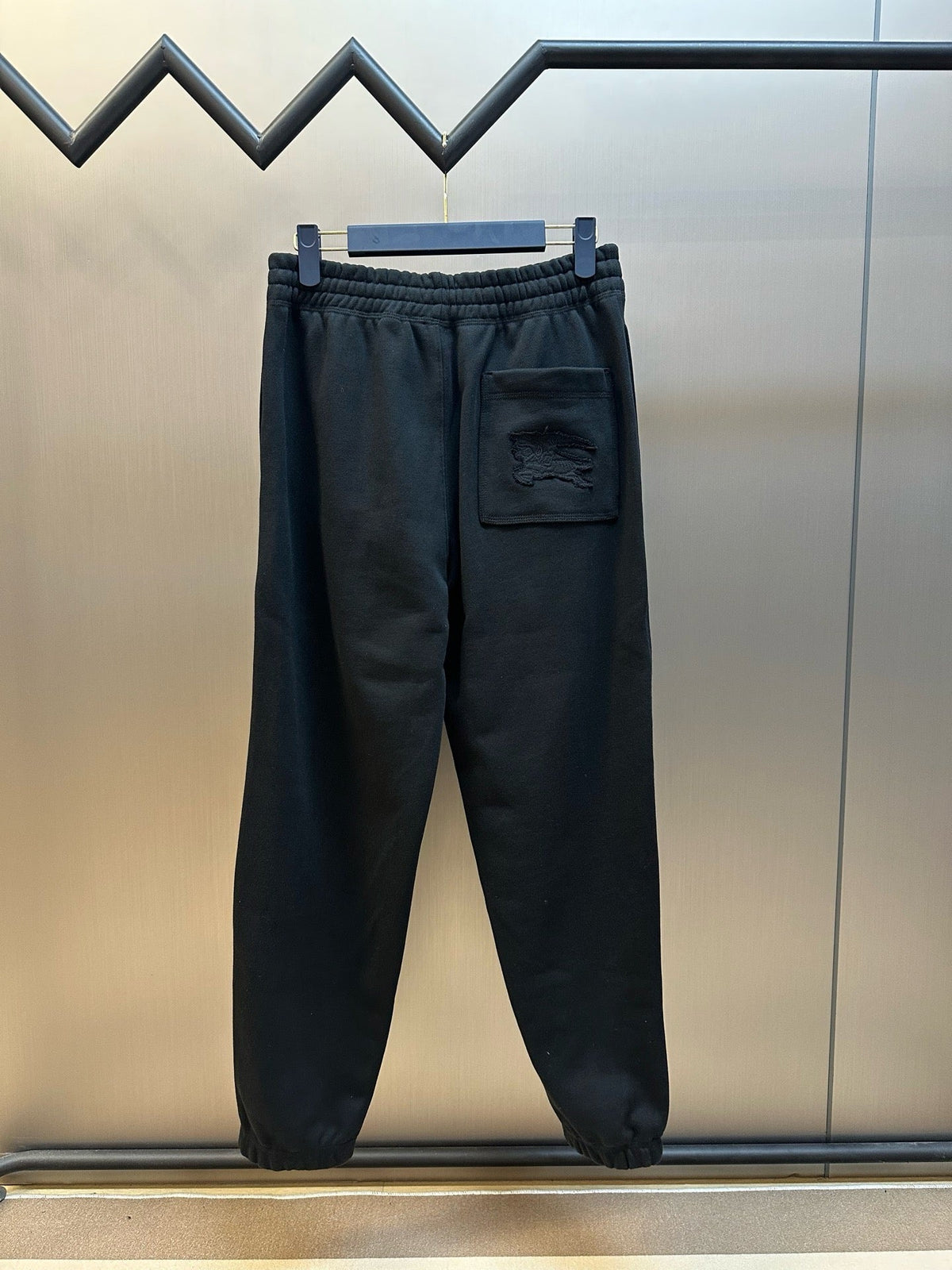 Navy Cotton Drawstring Joggers - Men's