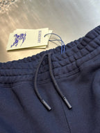 Navy Cotton Drawstring Joggers - Men's
