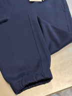 Navy Cotton Drawstring Joggers - Men's